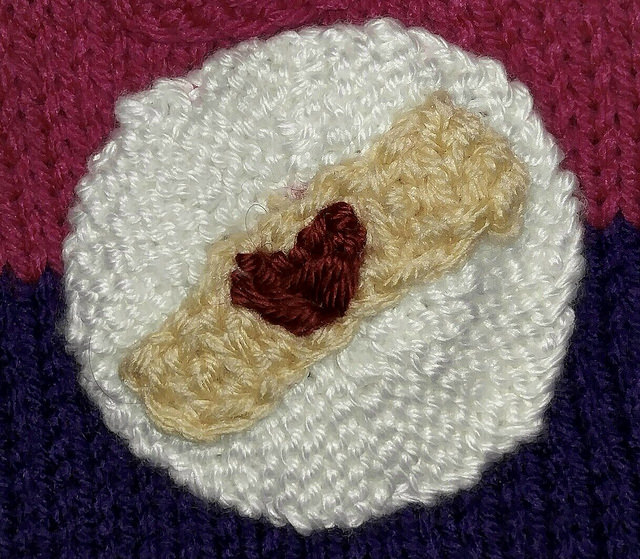 knitted flat circle