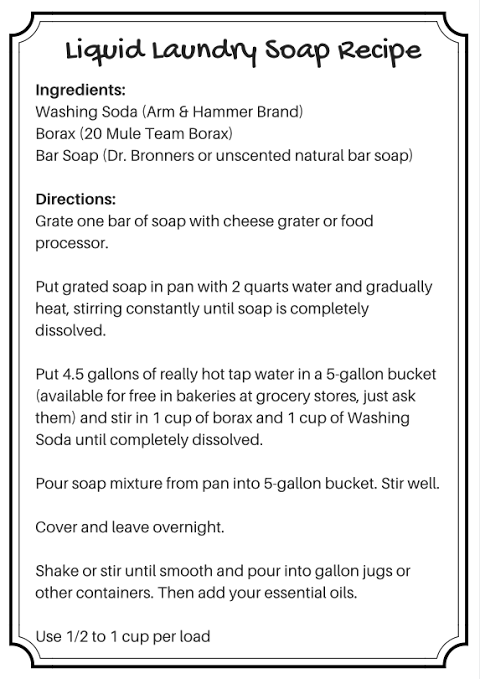 liquid laundry soap recipe
