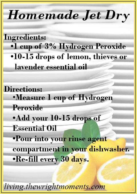 Chemical Free Homemade Dish Detergent and Jet Dry