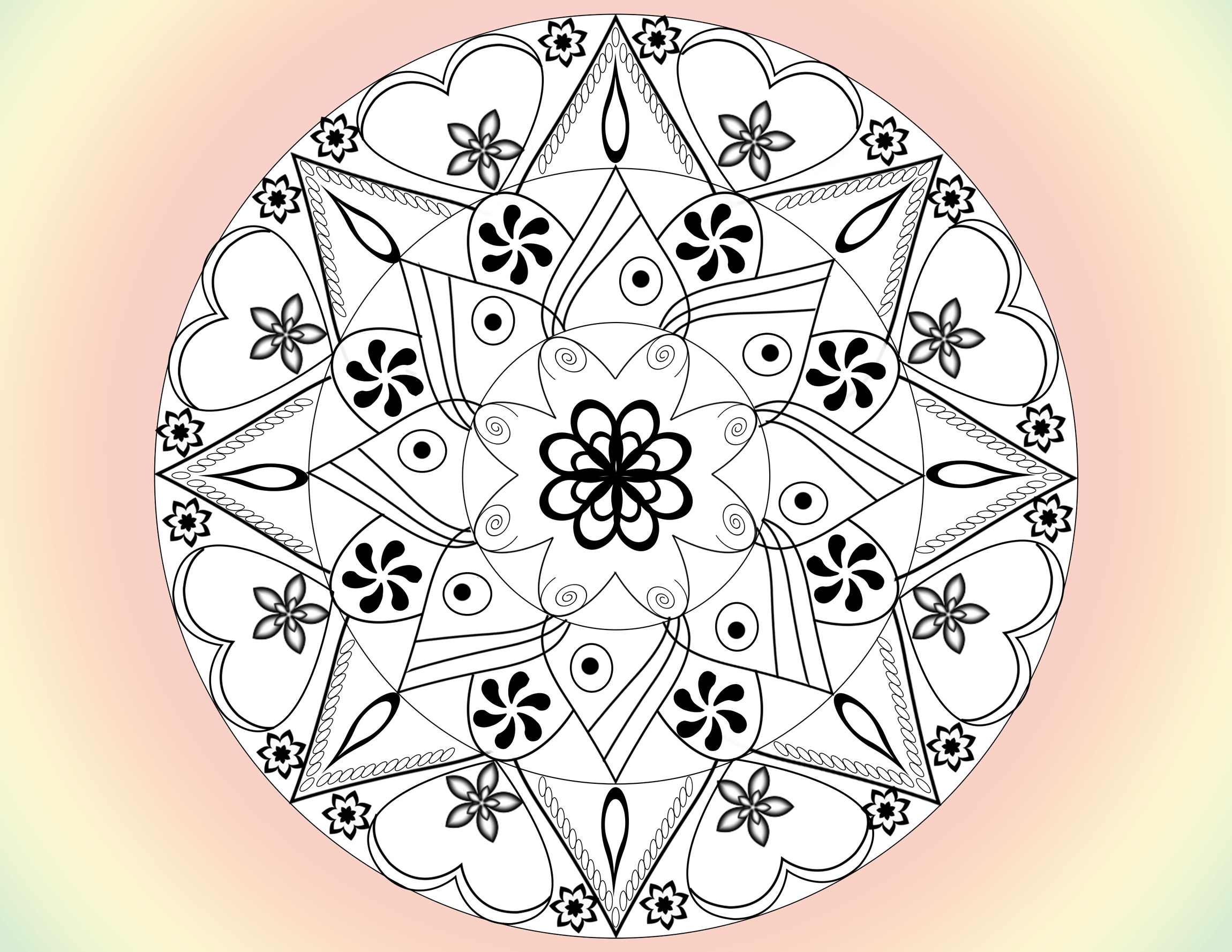 Free Printable Flower Mandala Coloring Pages Filipff