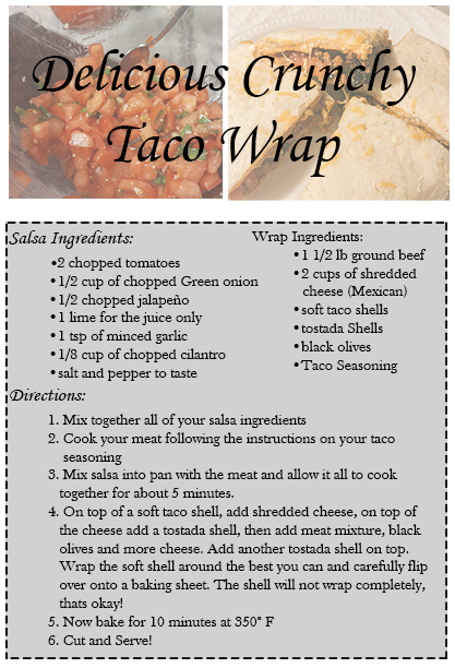 crunchy taco wrap recipe